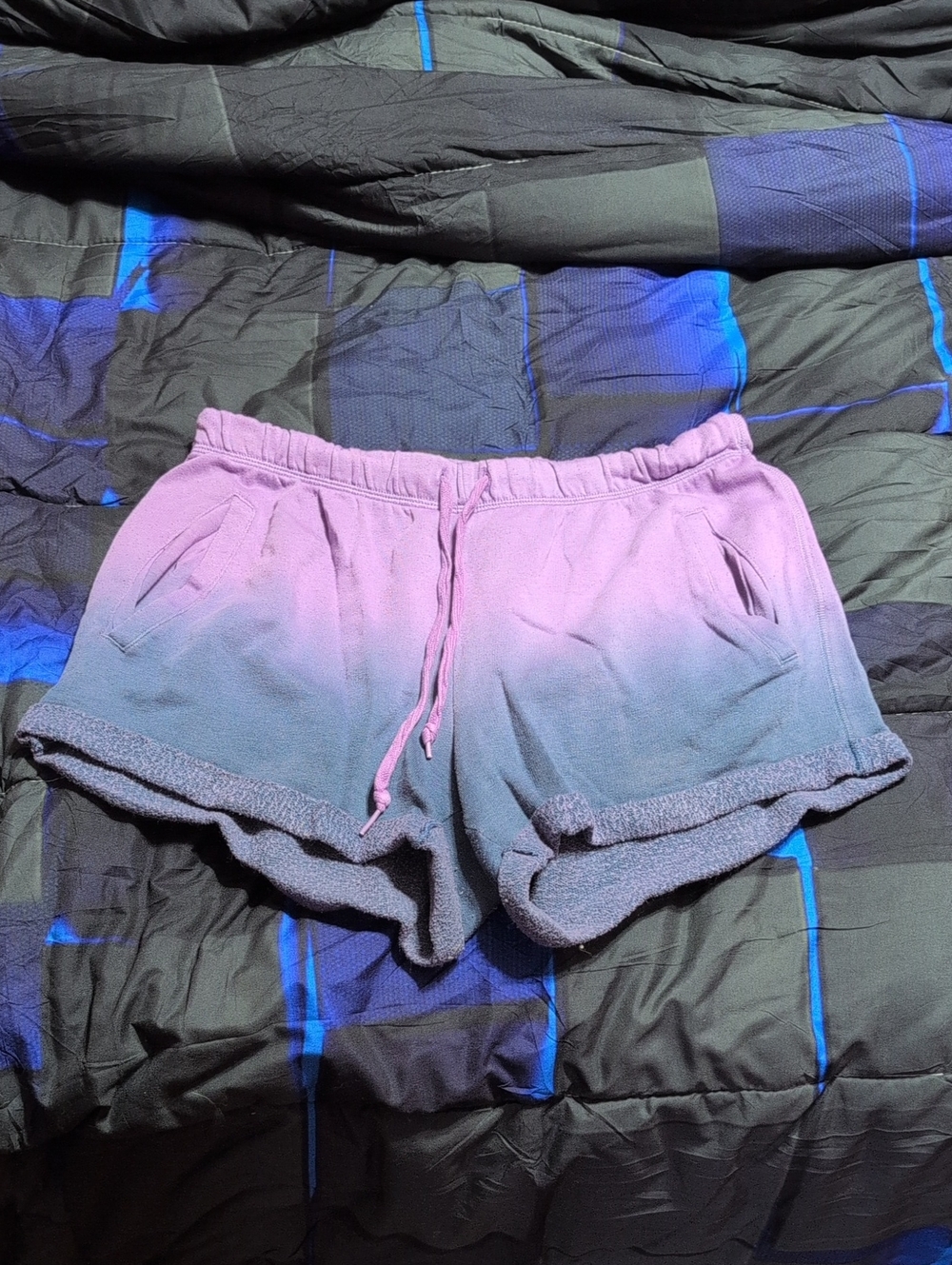 PINK Victoria's Secret Pink to Purple Ombre Athletic Lounge Shorts